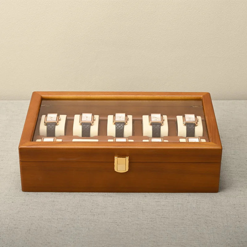 Solid Wood Box for Storage Watches