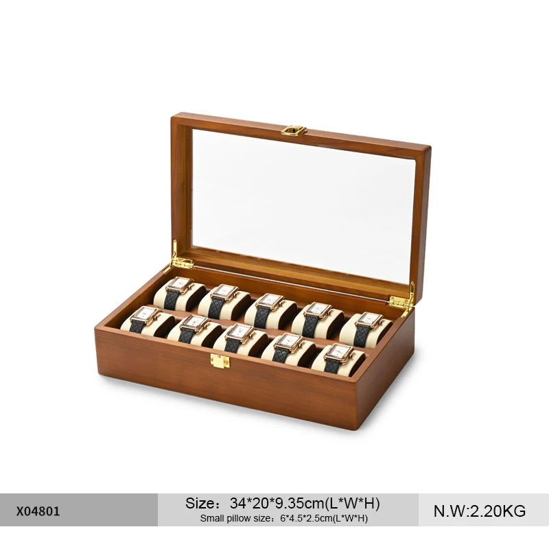 Solid Wood Box for Storage Watches