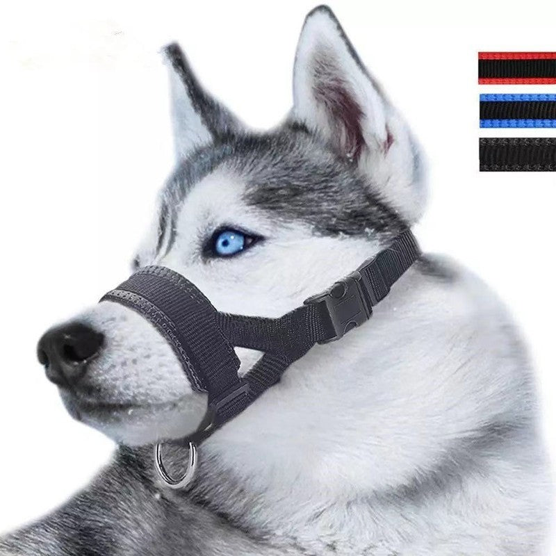 Dog Mouth Muzzle Anti Bark Dog Collar Breathable