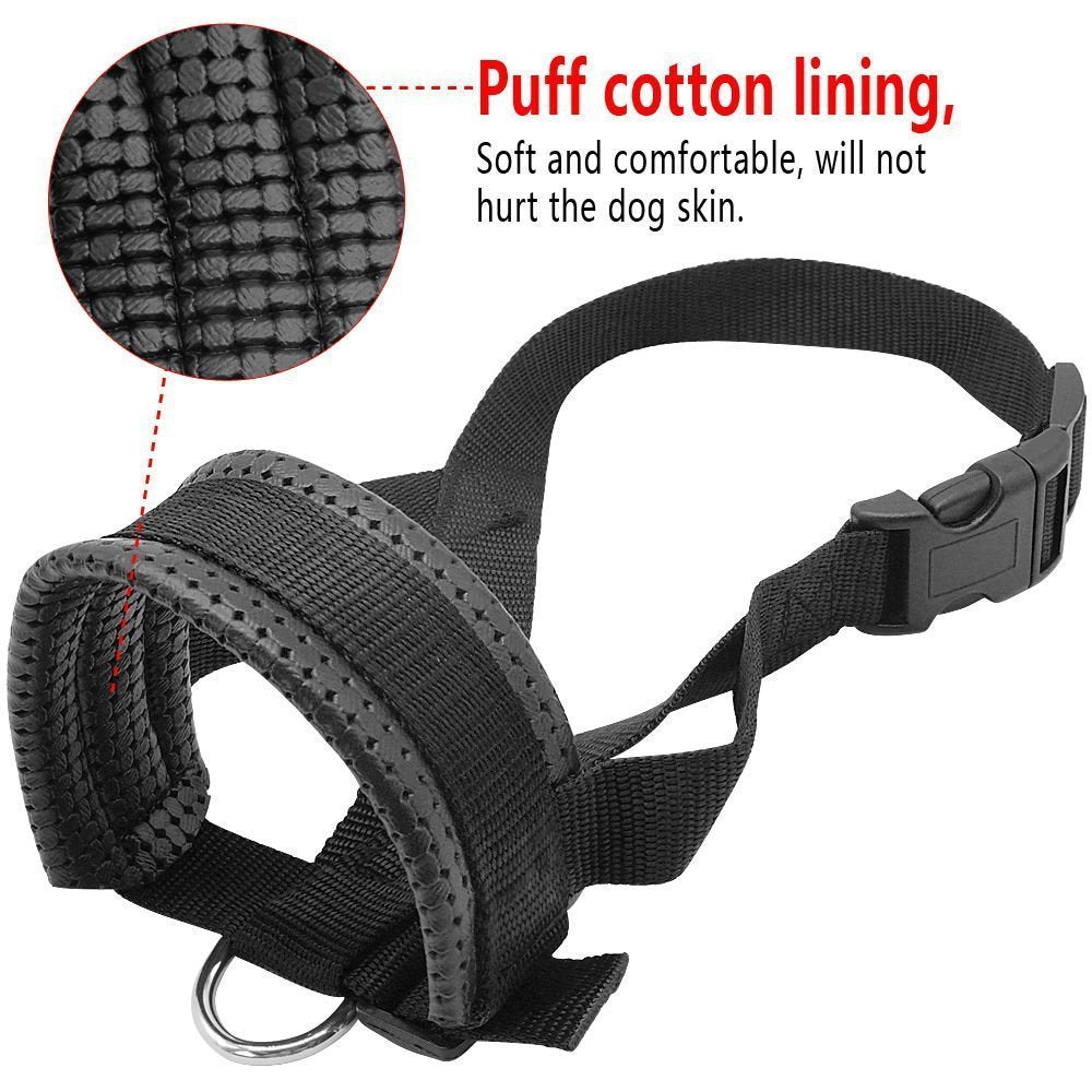Dog Mouth Muzzle Anti Bark Dog Collar Breathable