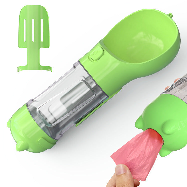 3-in-1 Portable Dog Water Bottle & Feeder - Pet Travel Water Bottle with Bowl & Bag Holder