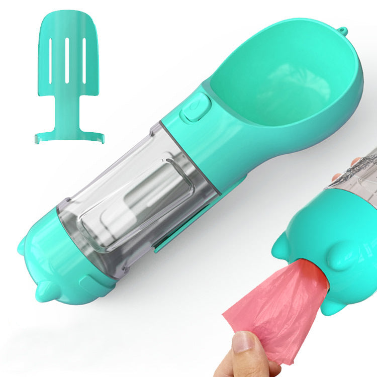 3-in-1 Portable Dog Water Bottle & Feeder - Pet Travel Water Bottle with Bowl & Bag Holder