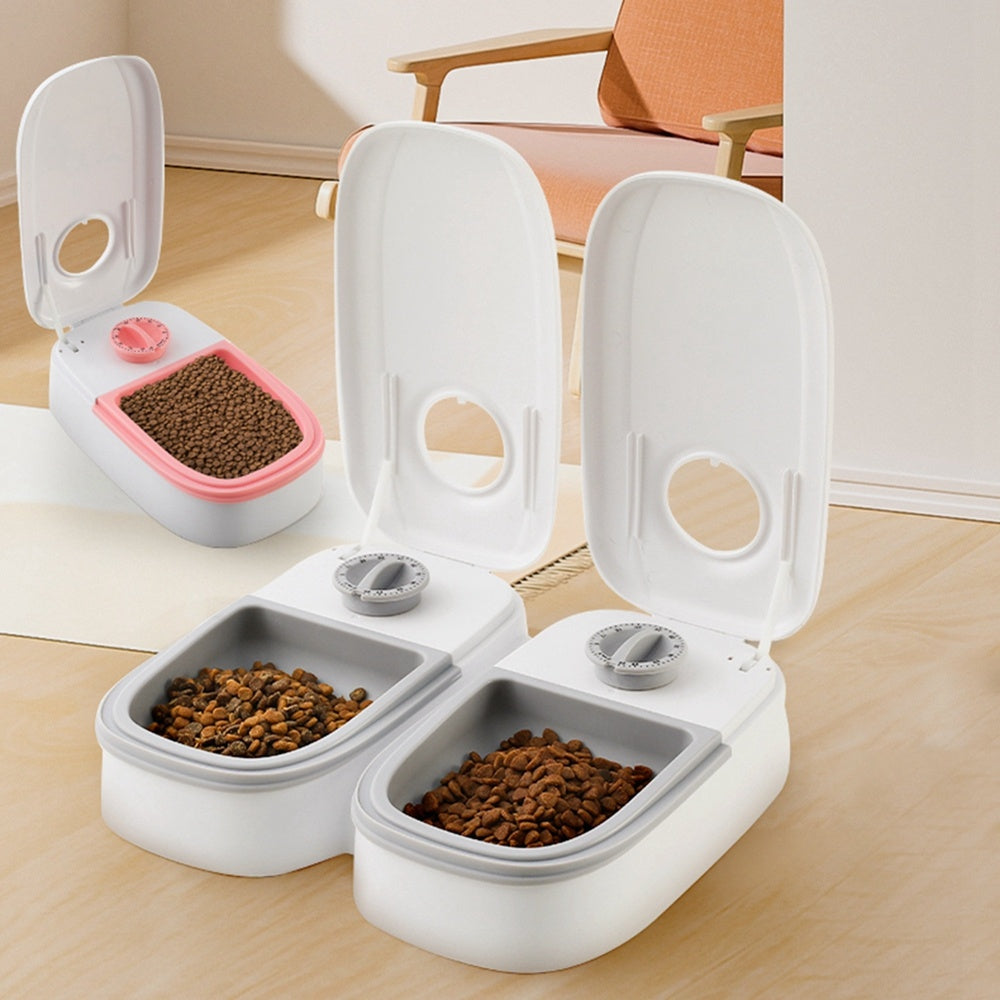 Automatic  Feeder Smart Food Dispenser For Pet -  Timer Stainless Steel Bowl Auto
