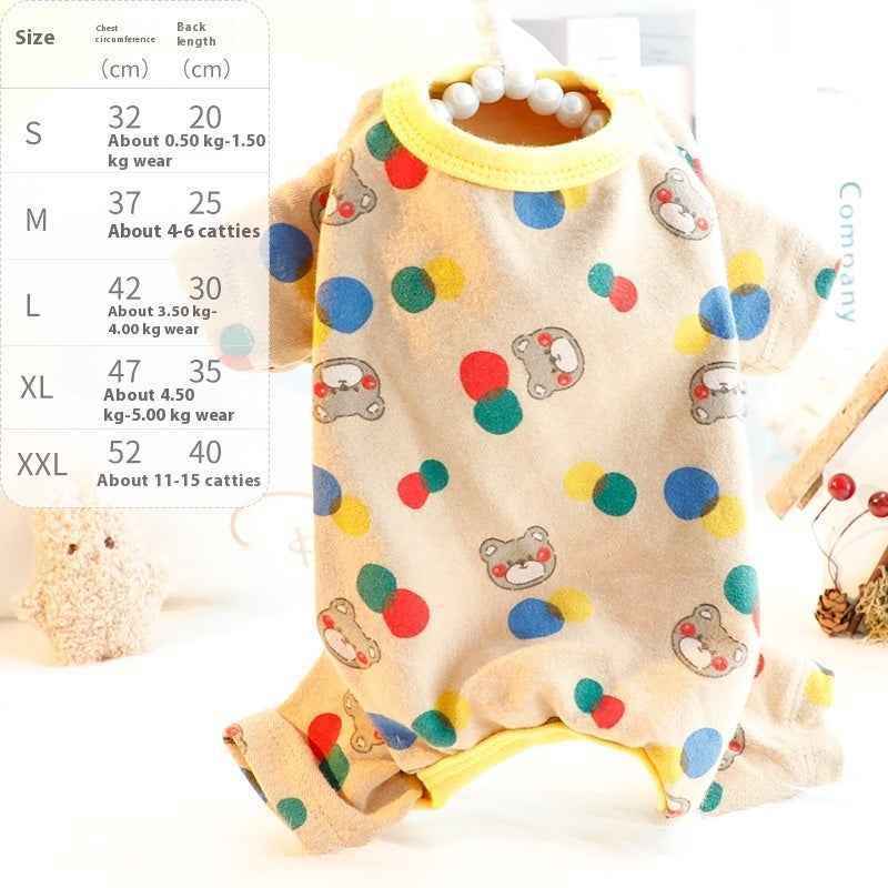 Autumn And Winter Clothing Home Wear Small Dog Teddy Pet Clothes