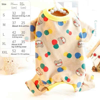 Autumn And Winter Clothing Home Wear Small Dog Teddy Pet Clothes