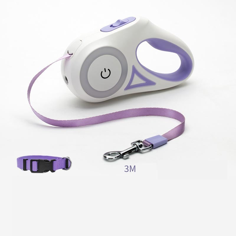Dog Leash Retractable Leash - Dog Collar Spotlight Automatic