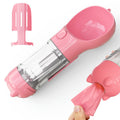 3-in-1 Portable Dog Water Bottle & Feeder - Pet Travel Water Bottle with Bowl & Bag Holder