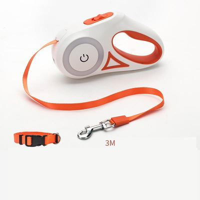 Dog Leash Retractable Leash - Dog Collar Spotlight Automatic