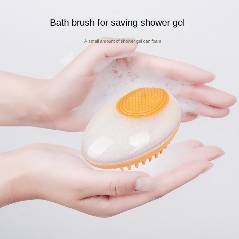 Dog Cat Bath Brush 2-in-1 -  Pet SPA Massage Comb Soft Silicone Pets
