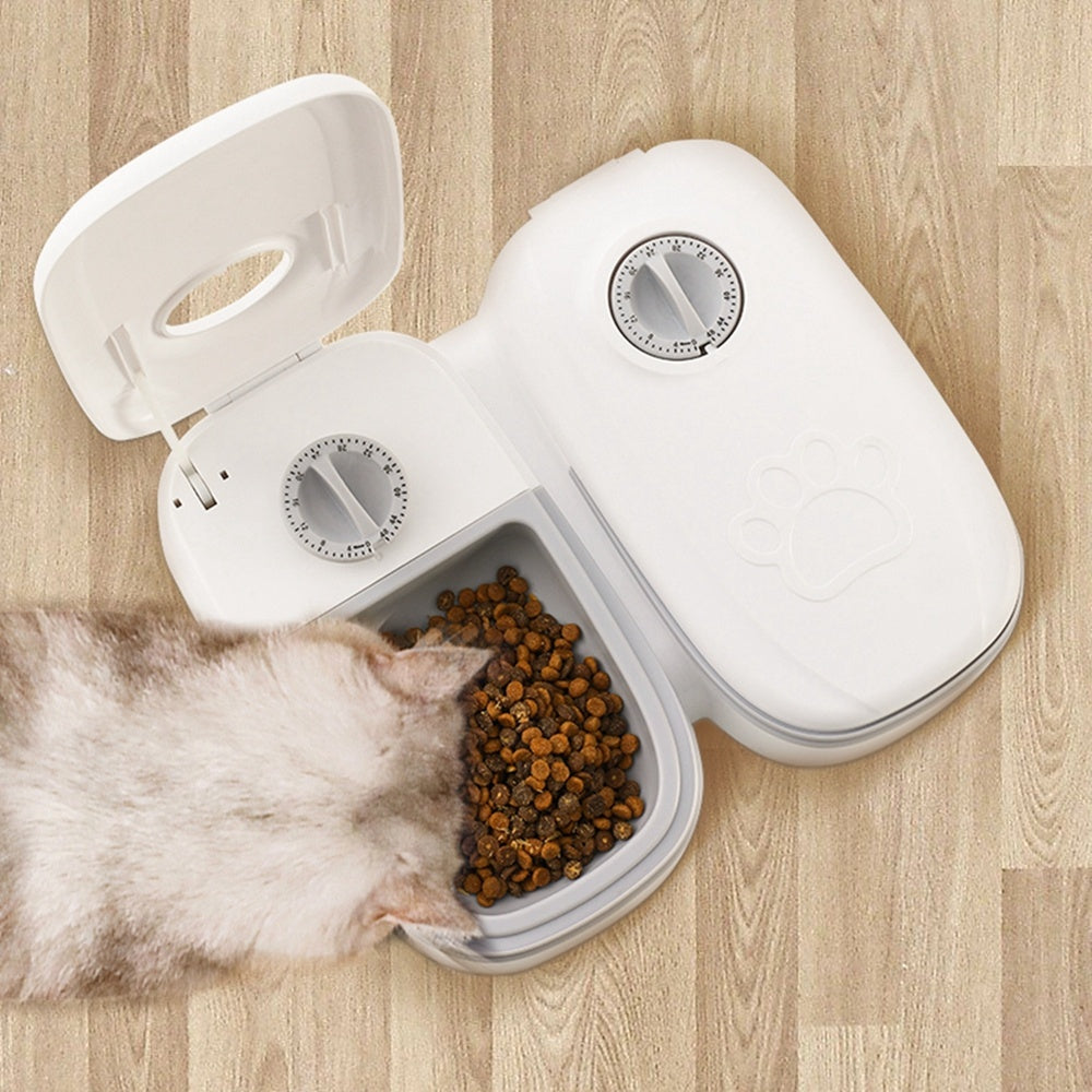 Automatic  Feeder Smart Food Dispenser For Pet -  Timer Stainless Steel Bowl Auto