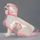 Transparent Waterproof Dog Raincoat
