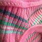 Pink Ribbed Dog Tank Top