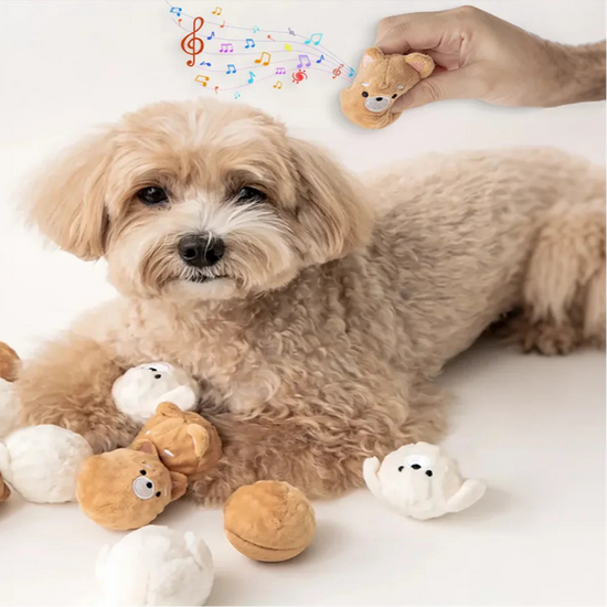 Squeaky Puppy Ball Toy Pets