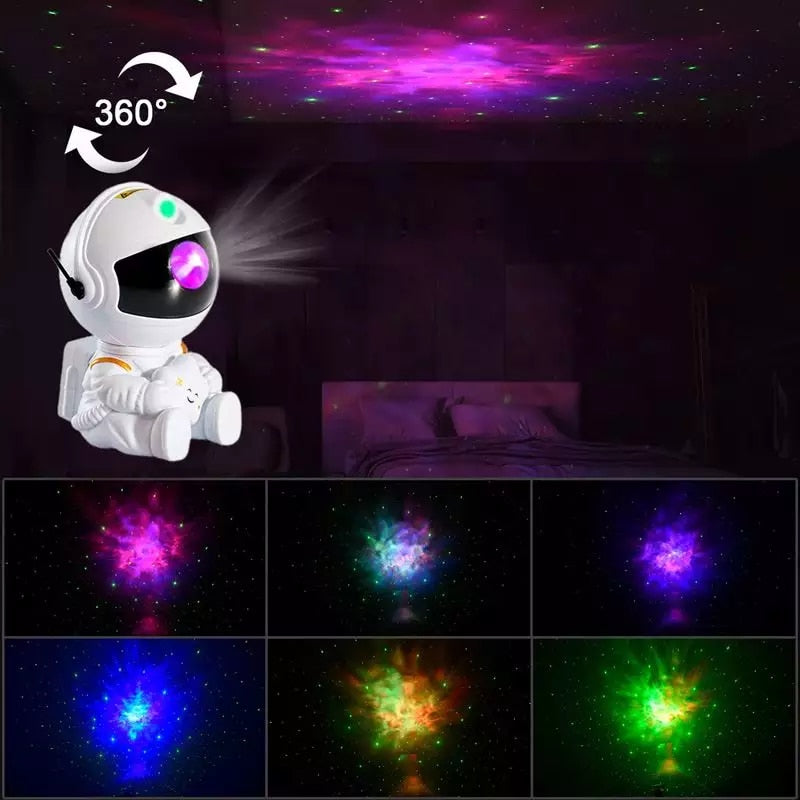 Projetor Astronauta de LED Laser Galaxy Espaço de 360 Graus. - VITOCLEI STORE