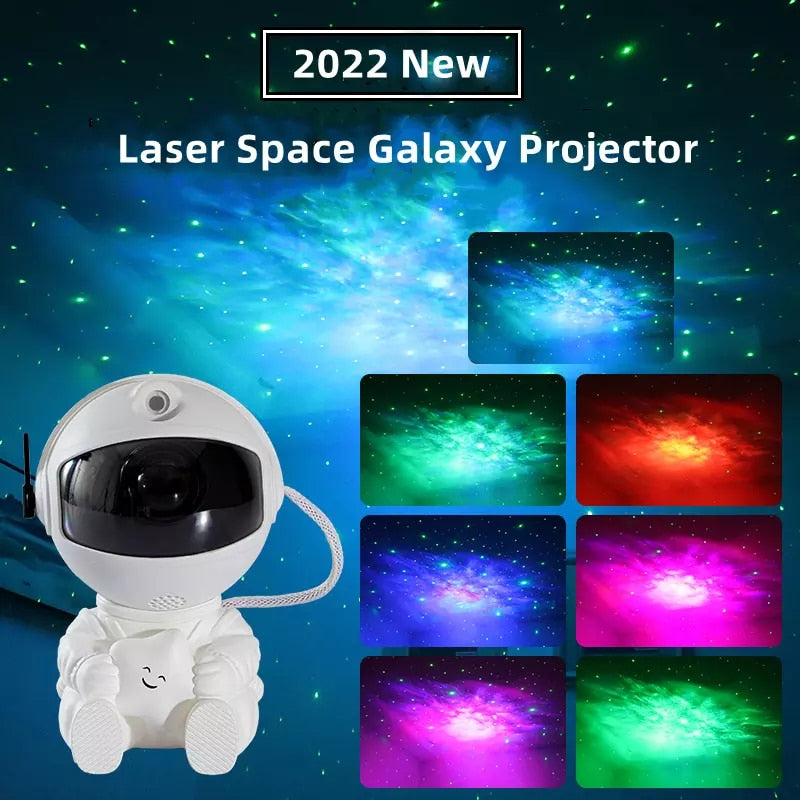 Projetor Astronauta de LED Laser Galaxy Espaço de 360 Graus. - VITOCLEI STORE