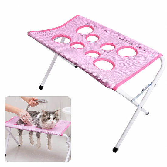 Foldable Pet Grooming Hammock – Cat & Dog Bathing