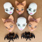 Monster Doll Head DIY Pet Toy Accessories