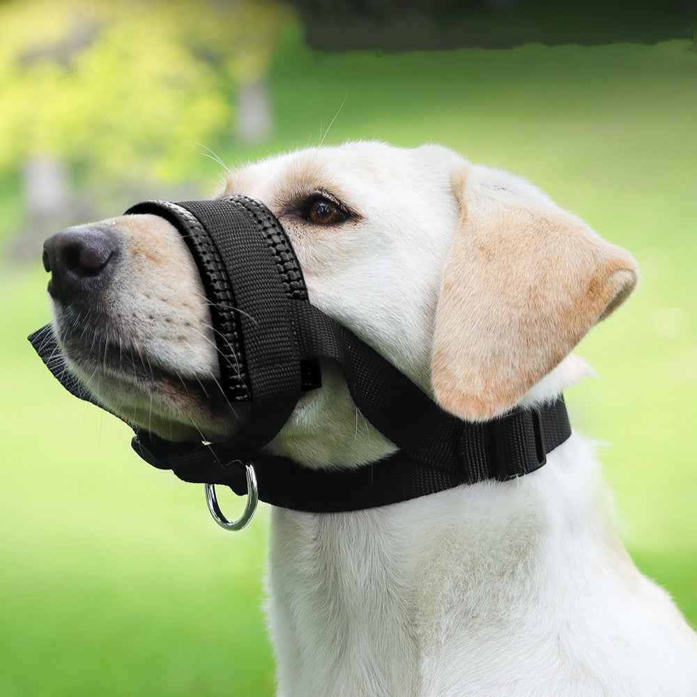 Dog Mouth Muzzle Anti Bark Dog Collar Breathable
