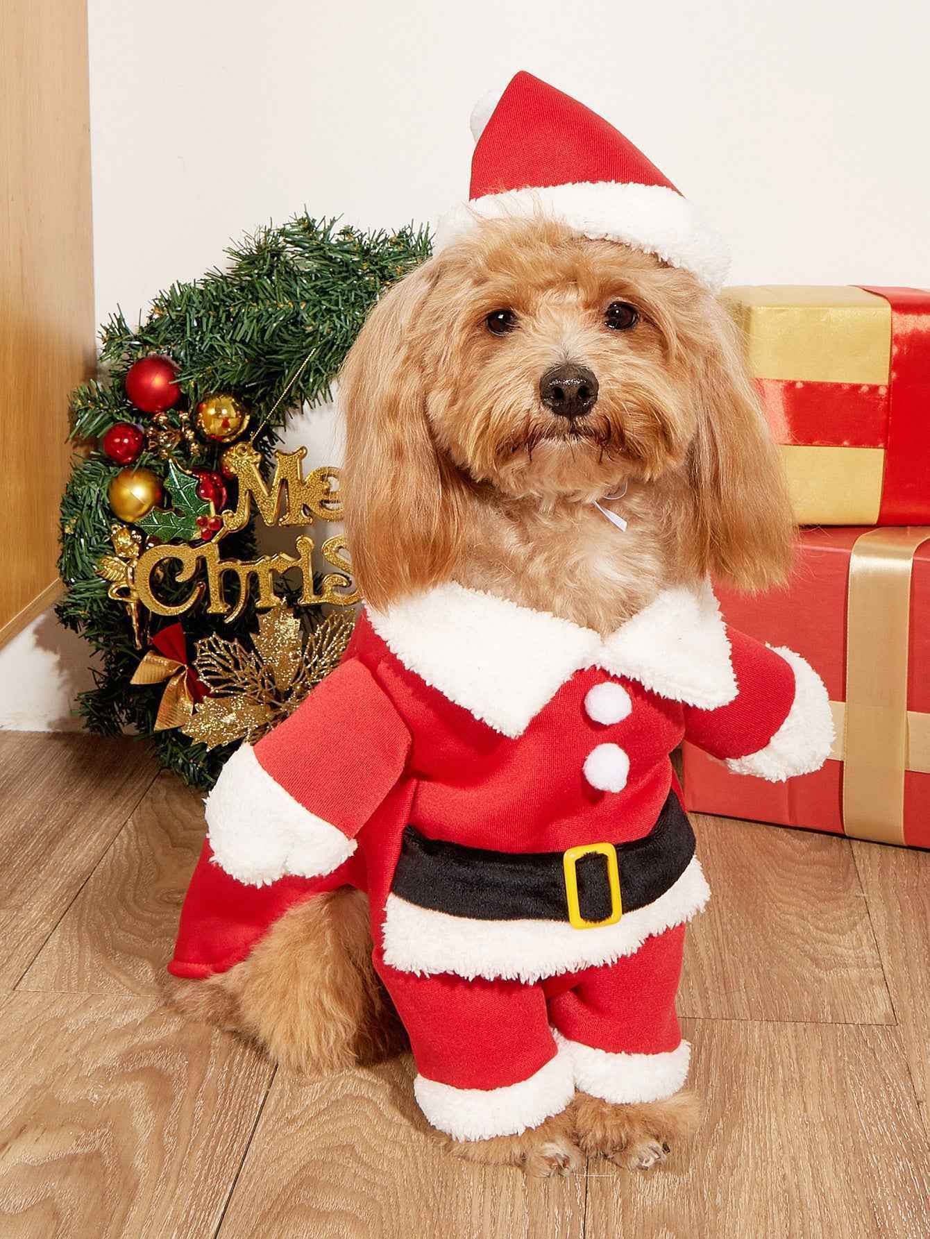 Christmas Dog Costume for Small Pets - Festive Outfit for Holiday Cheer