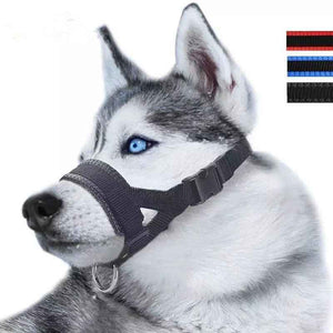 Dog Mouth Muzzle Anti Bark Dog Collar Breathable