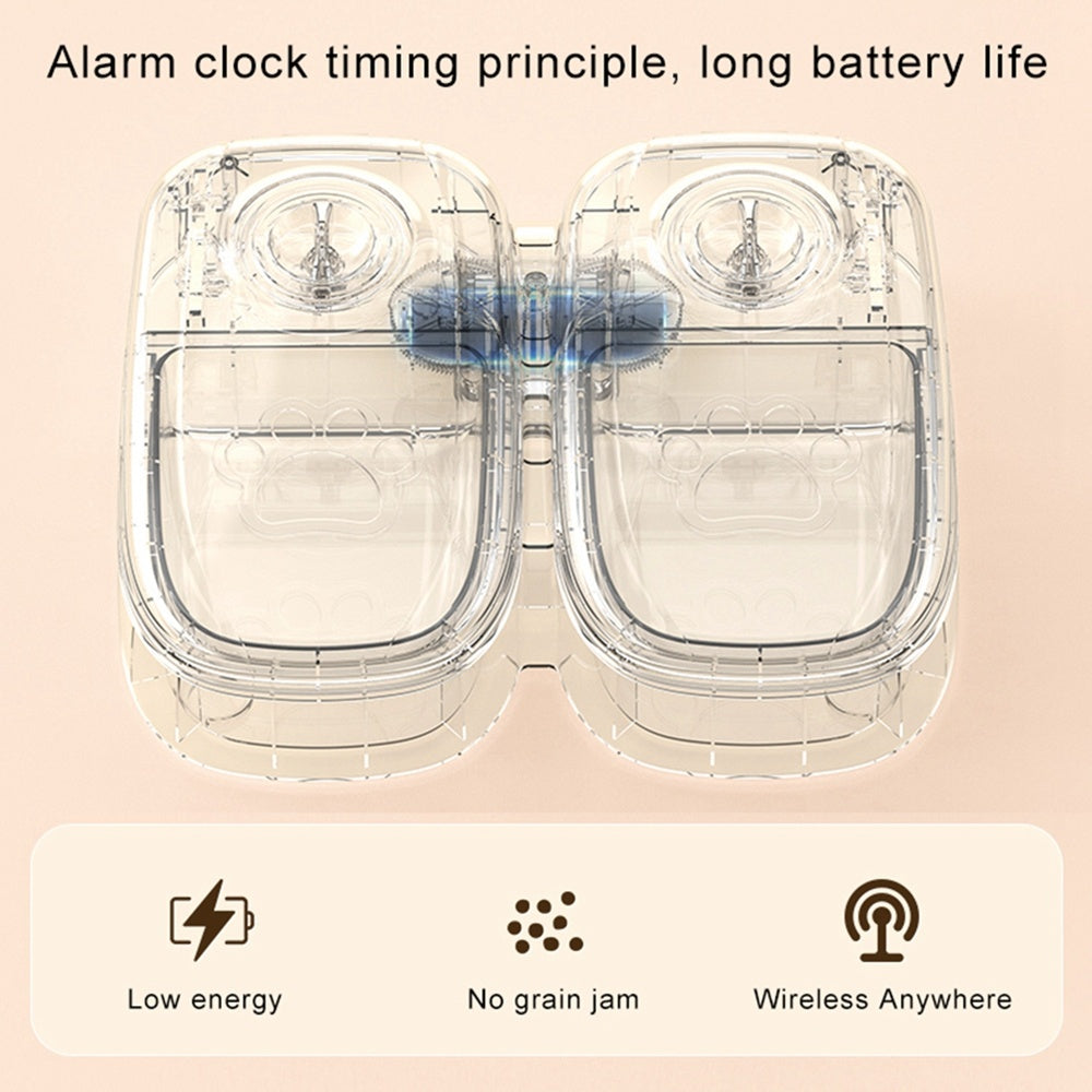 Automatic  Feeder Smart Food Dispenser For Pet -  Timer Stainless Steel Bowl Auto
