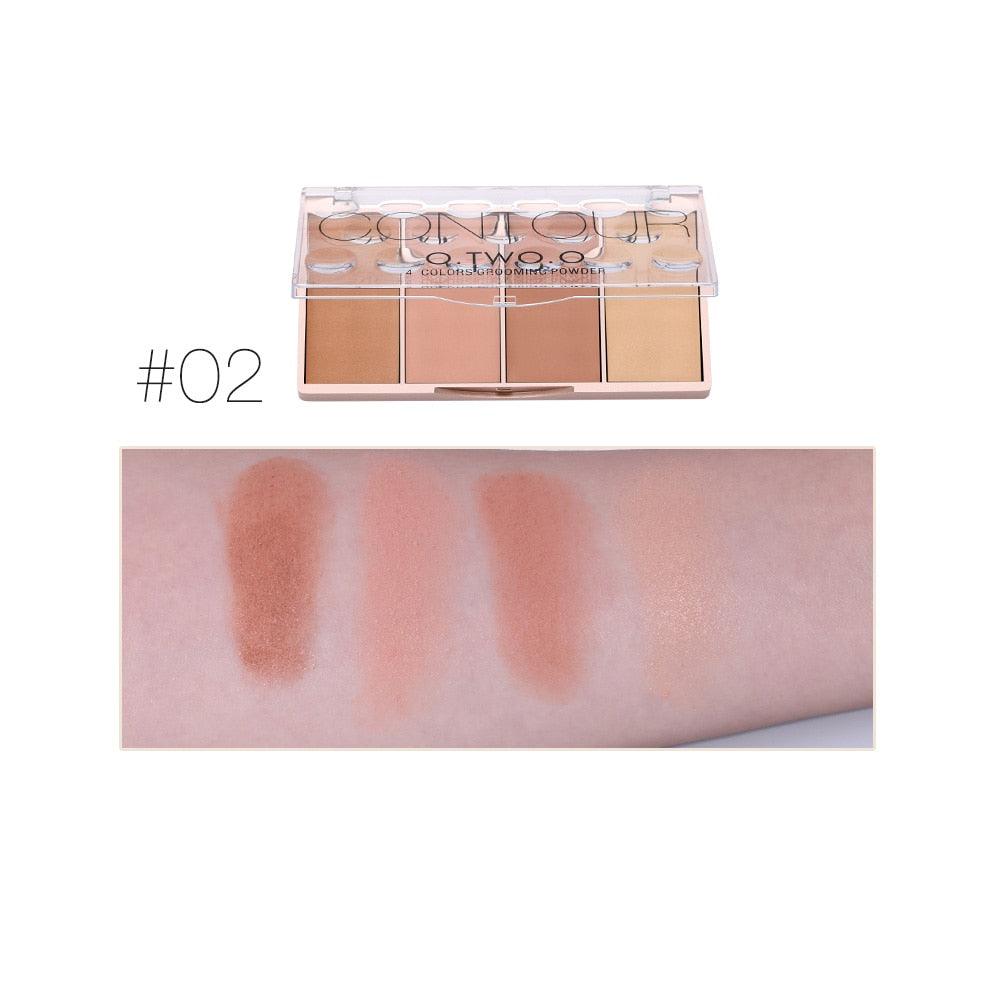 Paleta de Contorno Facial O.TWO.O 4 Cores - VITOCLEI STORE