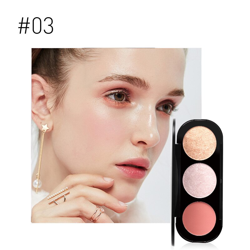 Paleta de Iluminador Focallure - 3 Cores - VITOCLEI STORE