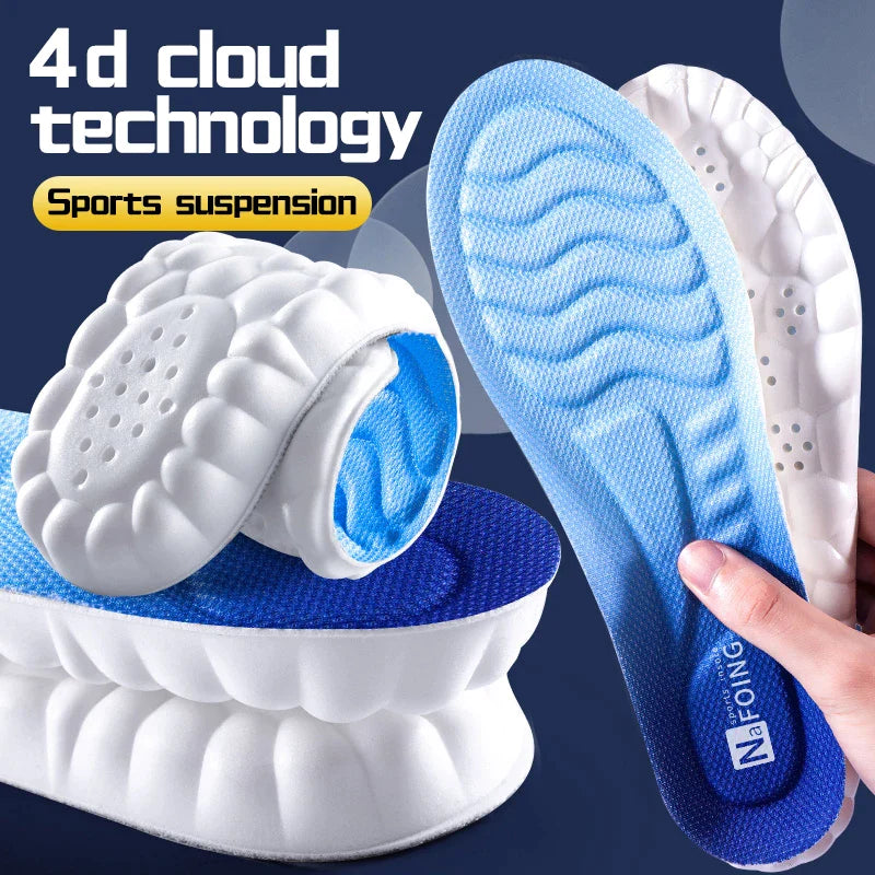 4D Cloud Technology Sports Insoles for Shoes PU Sole - VITOCLEI STORE