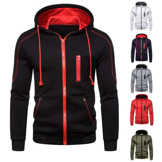 Men's Hoodie Black White Army Green Red - VITOCLEI STORE