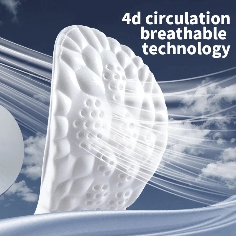 4D Cloud Technology Sports Insoles for Shoes PU Sole - VITOCLEI STORE