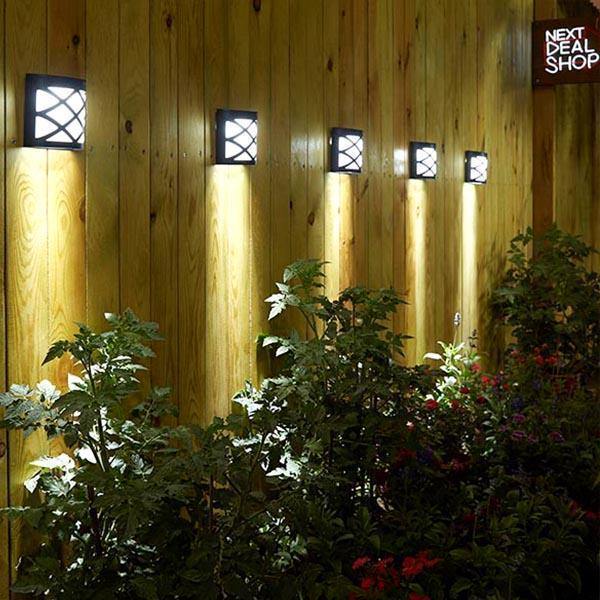 Luz LED de Parede para Jardim com Painel Solar - VITOCLEI STORE